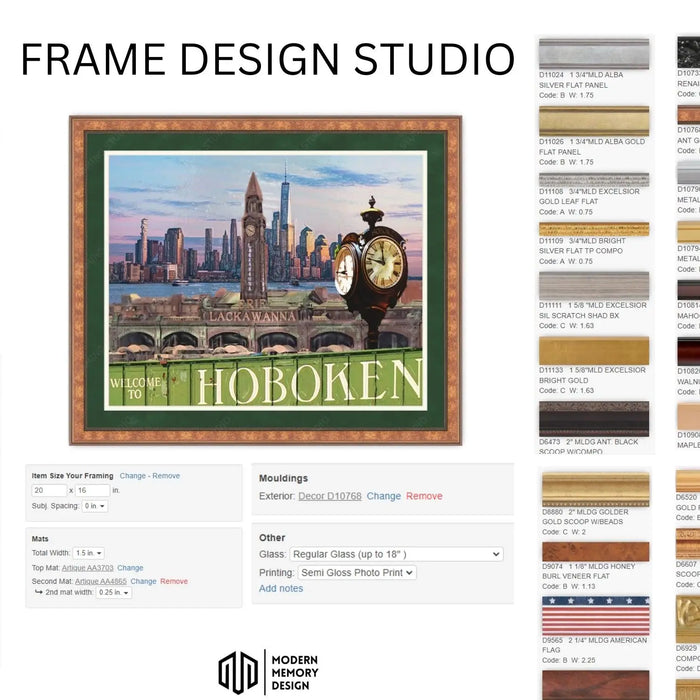 Custom Framing Picture Frame Shop in New Jersey - Modern Memory Design Picture frames - NJ Frame shop Custom framing