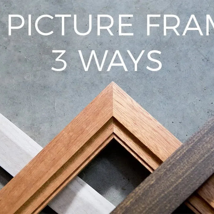 How to Make a Picture Frame 3 Ways | DIY Woodworking