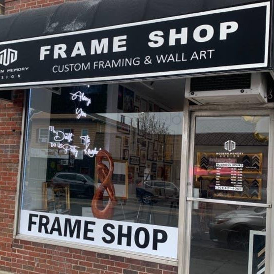 New Jersey frame shop for custom framing and wall art- shopmodernmemory.com - Modern Memory Design Picture frames - NJ Frame shop Custom framing