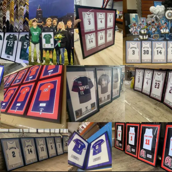 Celebrating Senior Night Gift with Custom Jersey Prints for High School Football and Soccer Seniors