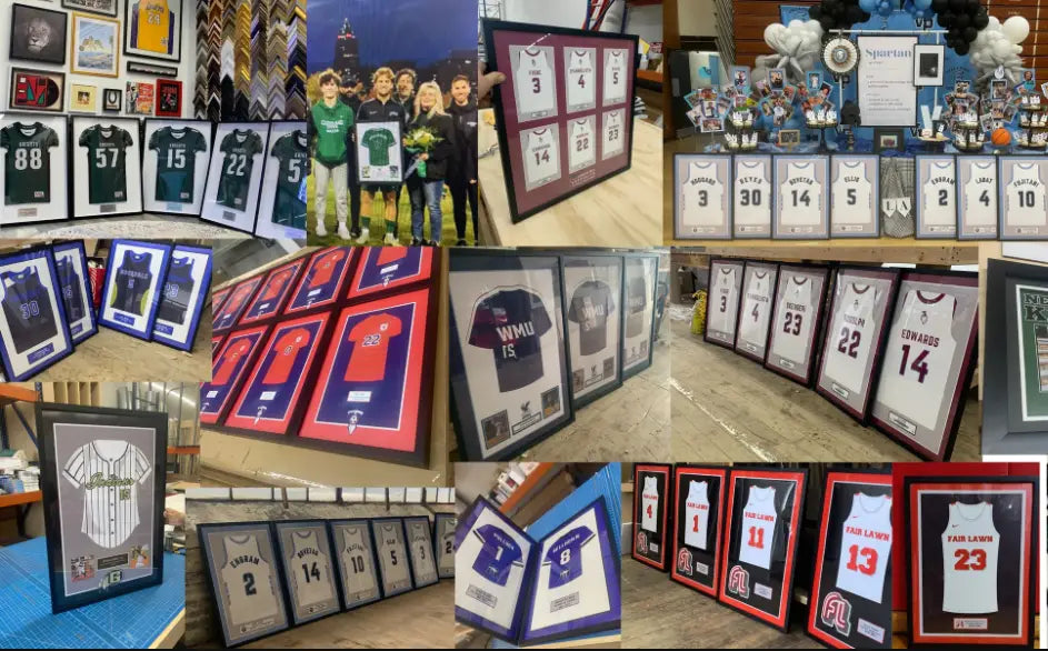 Celebrating Senior Night Gift with Custom Jersey Prints for High School Football and Soccer Seniors