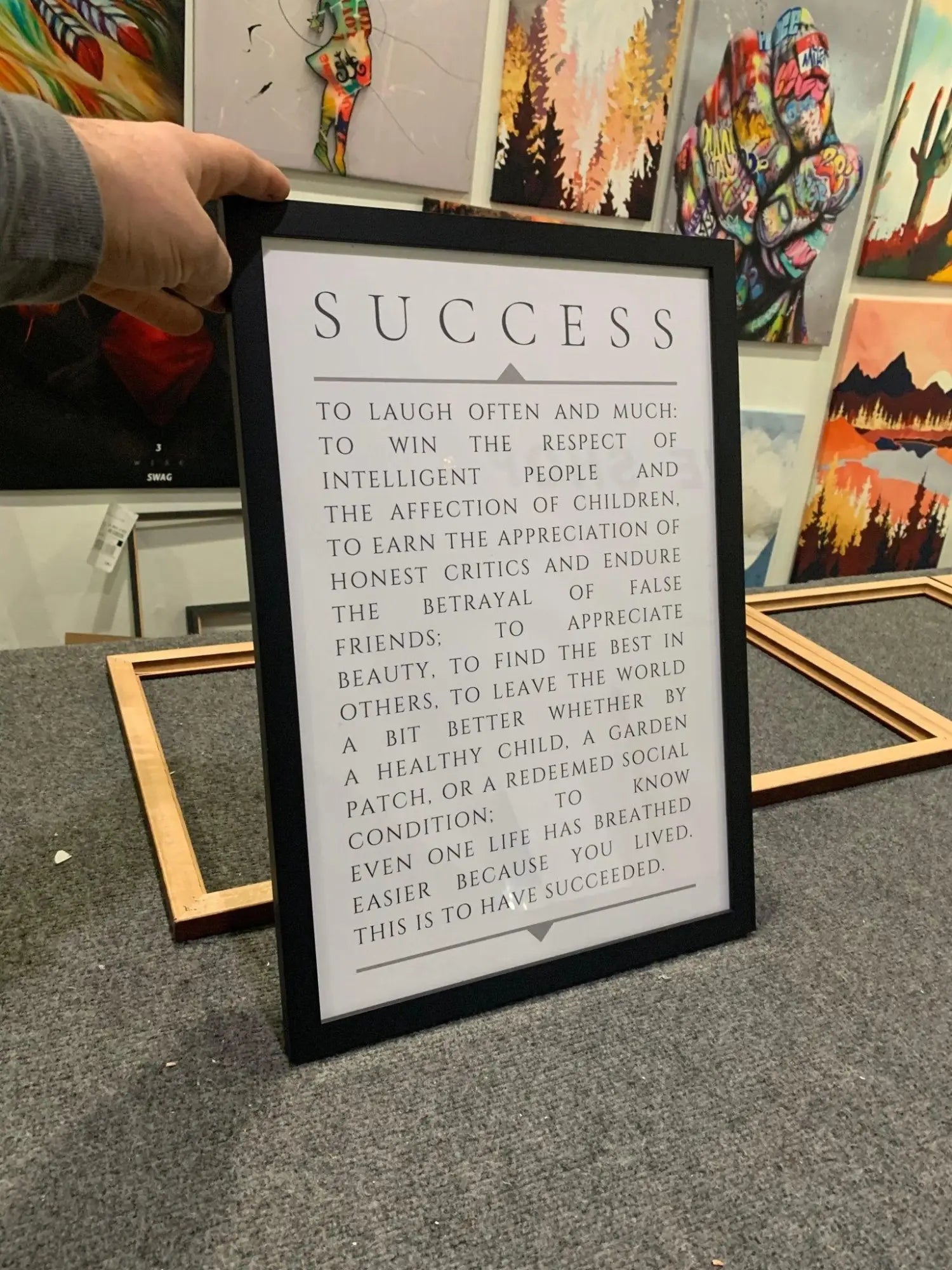 Where To Find The Best Print Poem And Frame Service - Modern Memory Design Picture frames - NJ Frame shop Custom framing