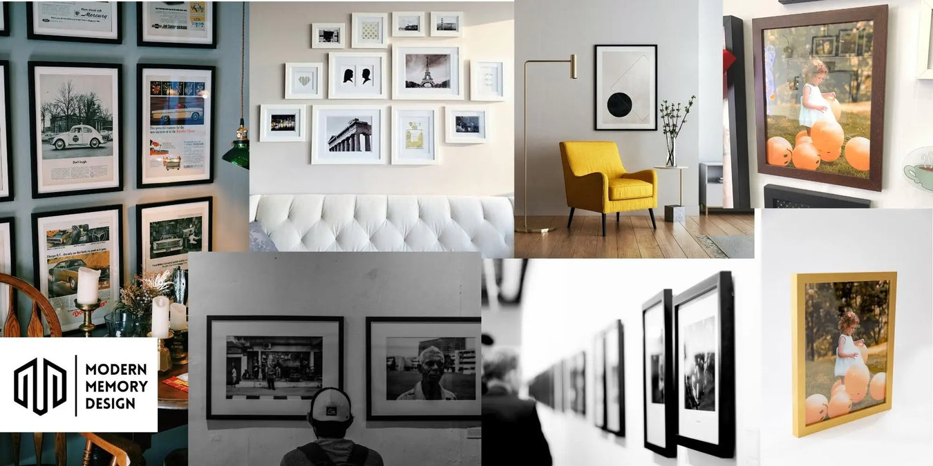 Gallery Wall Canvas Art Prints - Modern Memory Design Picture frames - New Jersey Frame Shop Custom Framing