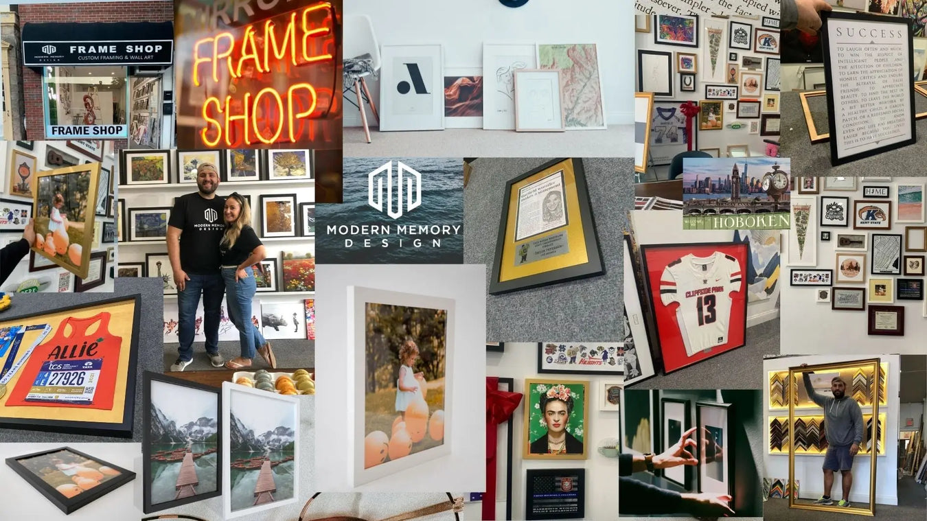 Local frame shop with professional framing service and custom frames online - Modern Memory Design Picture frames - New Jersey Frame Shop Custom Framing