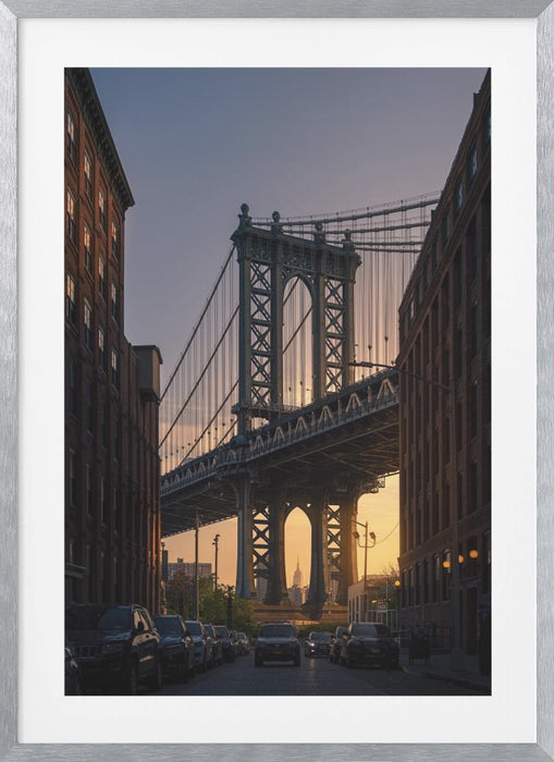 Manhattan Bridge Dumbo Brooklyn Framed Art Modern Wall Decor