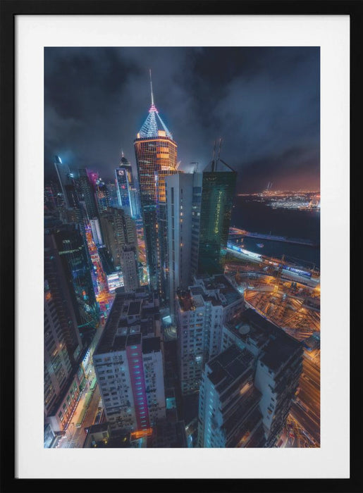 Flying Hong Kong Framed Art Modern Wall Decor