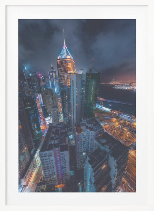 Flying Hong Kong Framed Art Modern Wall Decor