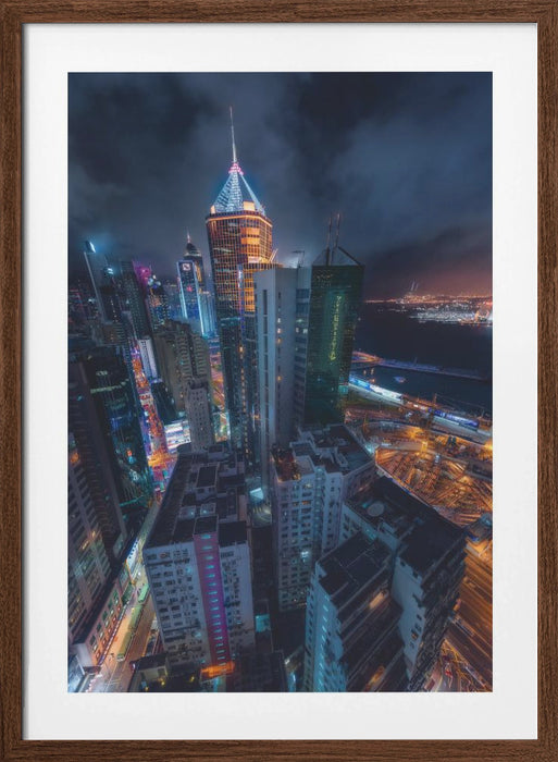 Flying Hong Kong Framed Art Modern Wall Decor