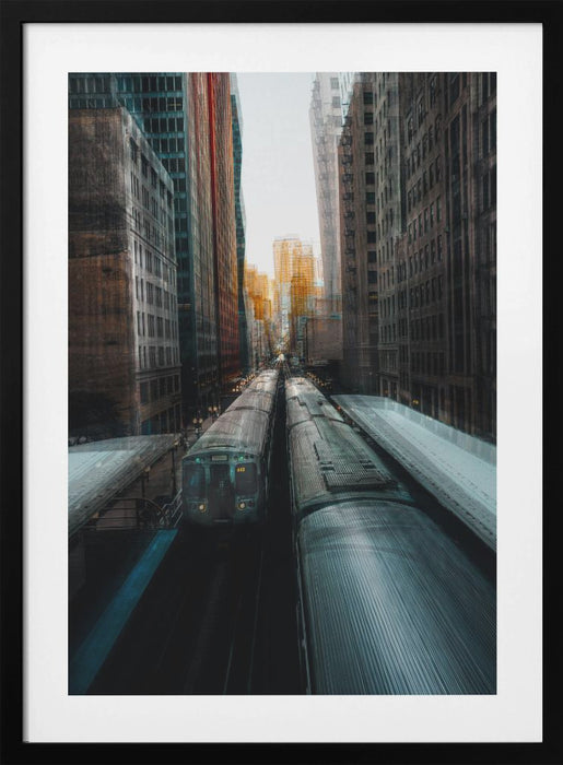 Chicago's Station Framed Art Modern Wall Decor