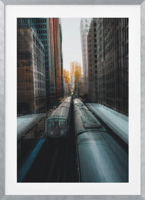 Chicago's Station Framed Art Modern Wall Decor