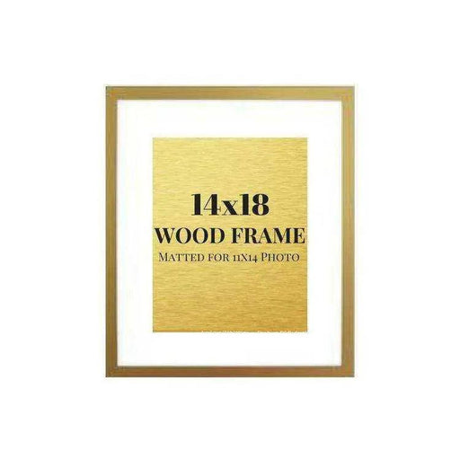 14x18 Gold picture frame mated 11x14 photo 14x18 frame Picture Frame Store New Jersey