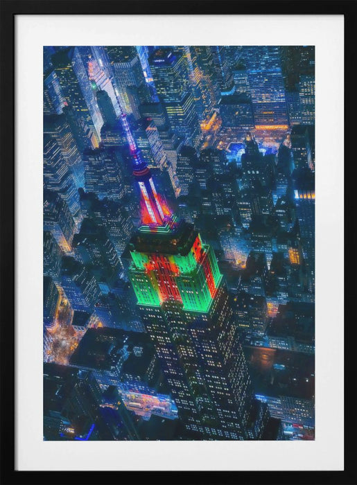 Flying NYC Framed Art Modern Wall Decor