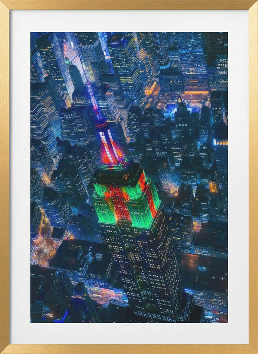 Flying NYC Framed Art Modern Wall Decor