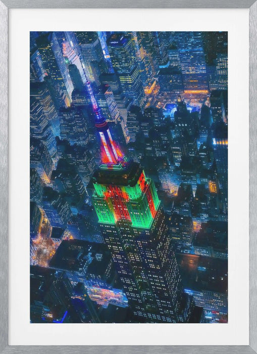 Flying NYC Framed Art Modern Wall Decor