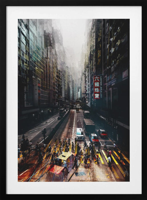 streets of Hong Kong Framed Art Wall Decor