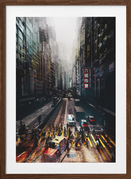 streets of Hong Kong Framed Art Wall Decor