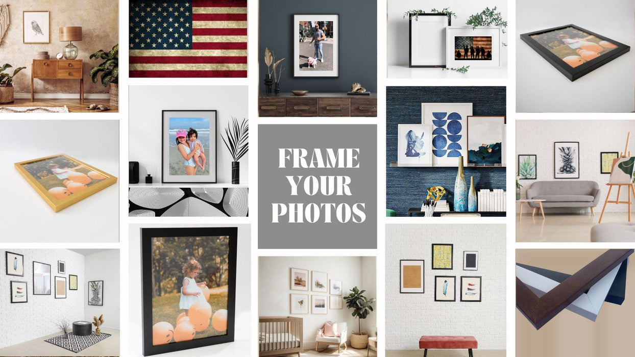 16x9 Picture Frame Natural Wood 16x9 Frame 16 x 9 Poster Frames 16 x 9 - Modern Memory Design Picture frames - New Jersey Frame shop custom framing