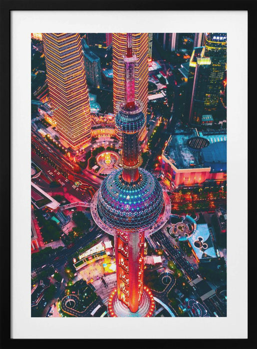 Oriental Pearl Tower Framed Art Wall Decor