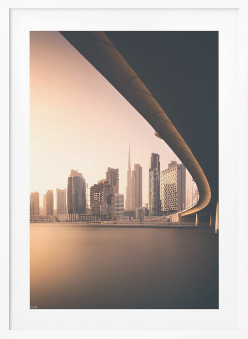 Dubai Business Bay Framed Art Modern Wall Decor