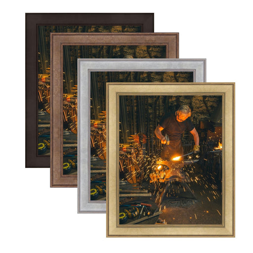 32x38 Picture Frame Wood Black Silver Gold Bronze