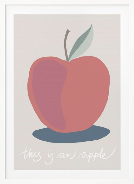 This is an Apple Framed Art Modern Wall Decor