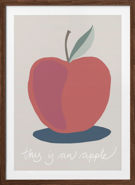 This is an Apple Framed Art Modern Wall Decor