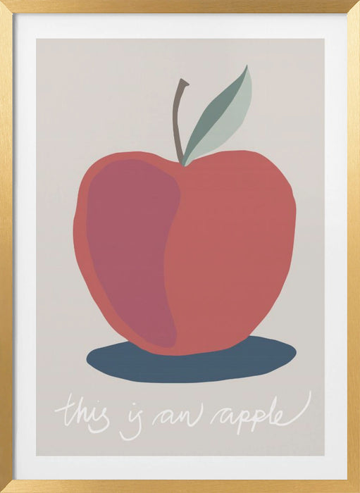 This is an Apple Framed Art Modern Wall Decor