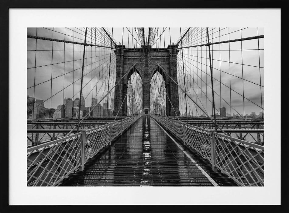 Brooklyn Bridge Landscape Framed Art