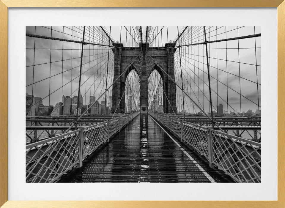 Brooklyn Bridge Landscape Framed Art