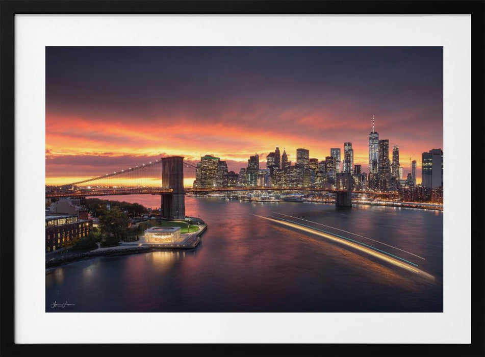 new york Landscape Framed Art