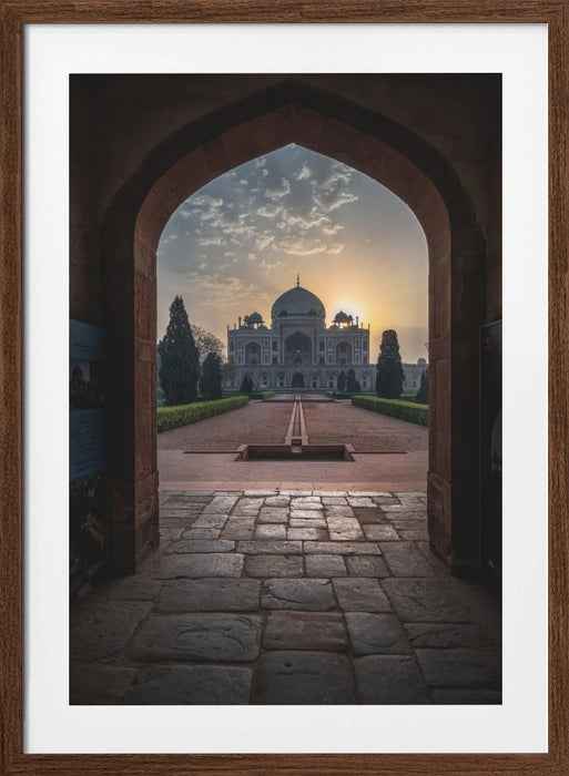 Humayun tomb - Glowing frame ! Framed Art Wall Decor