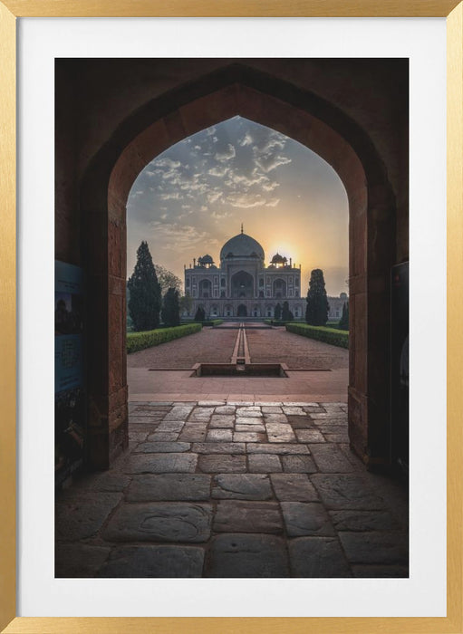 Humayun tomb - Glowing frame ! Framed Art Wall Decor