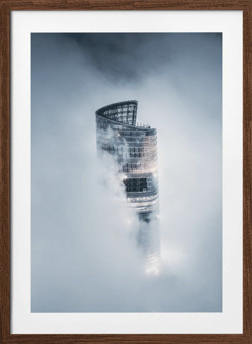 City on the Cloud Framed Art Modern Wall Decor