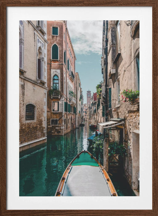 Boat on the river Framed Art Wall Decor