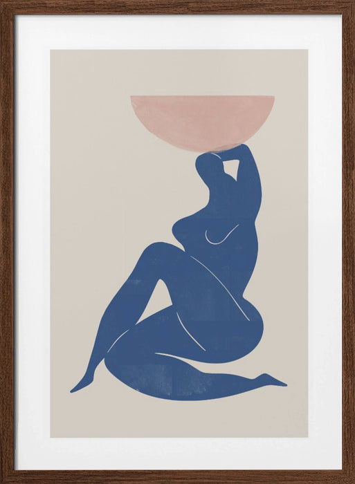 Vase and Woman Framed Art Wall Decor