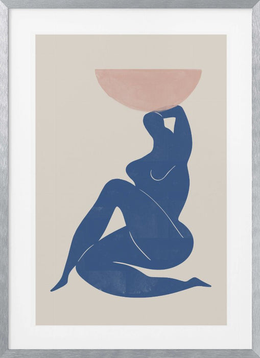 Vase and Woman Framed Art Wall Decor