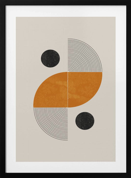 Retro Shape Framed Art Wall Decor