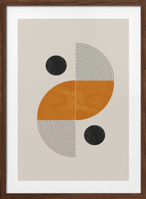 Retro Shape Framed Art Wall Decor