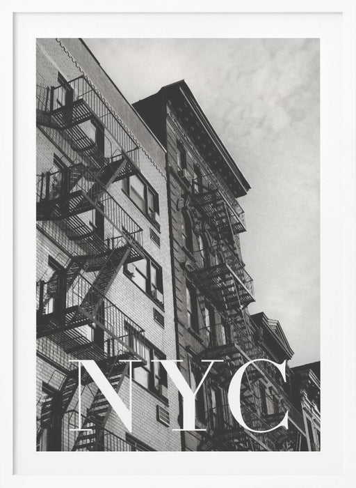 NYC Fire Escapes 2 Framed Art Modern Wall Decor