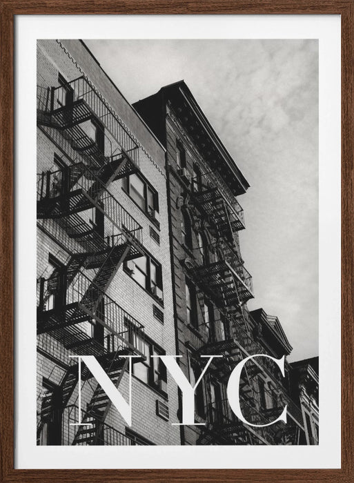 NYC Fire Escapes 2 Framed Art Modern Wall Decor