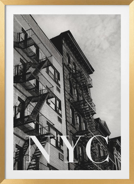 NYC Fire Escapes 2 Framed Art Modern Wall Decor