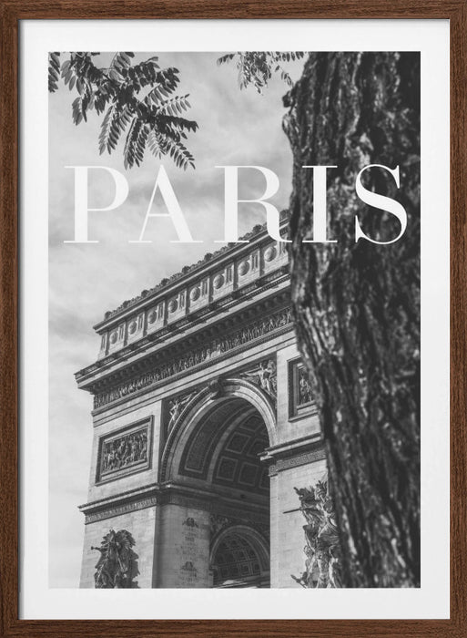 Paris Text 7 Framed Art Modern Wall Decor