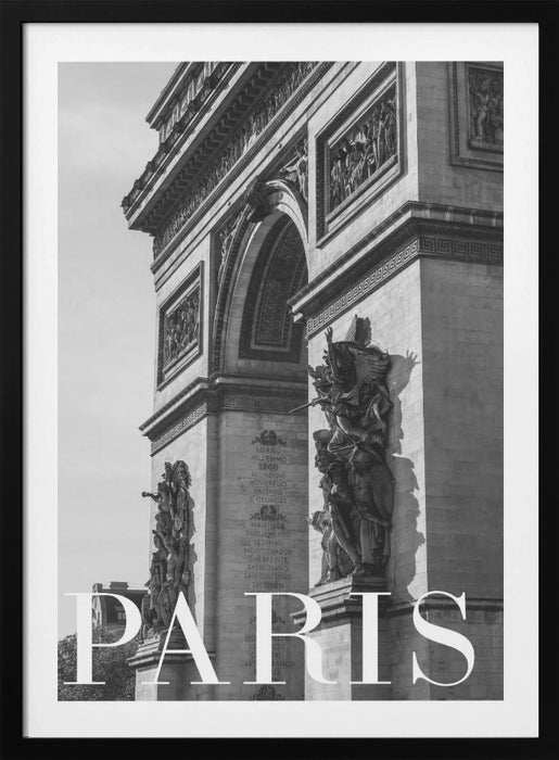 Paris Text 6 Framed Art Modern Wall Decor