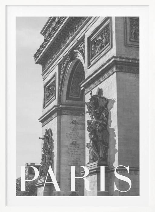 Paris Text 6 Framed Art Modern Wall Decor