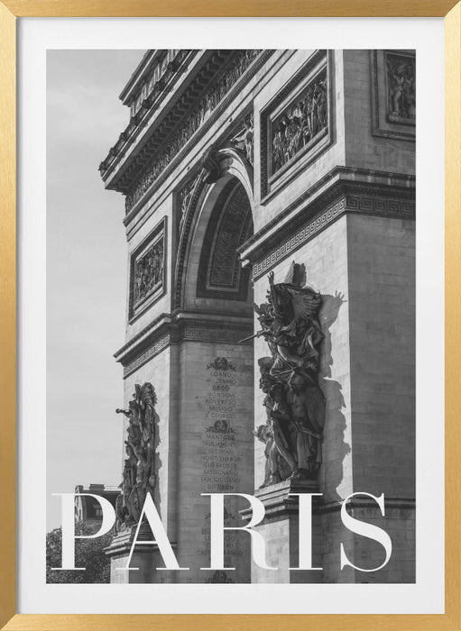 Paris Text 6 Framed Art Modern Wall Decor