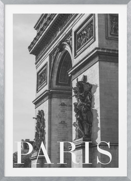 Paris Text 6 Framed Art Modern Wall Decor