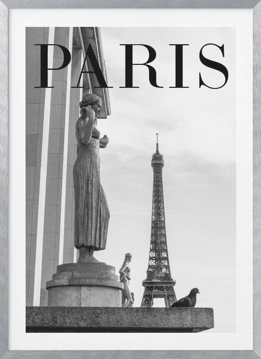 Paris Text 5 Framed Art Modern Wall Decor