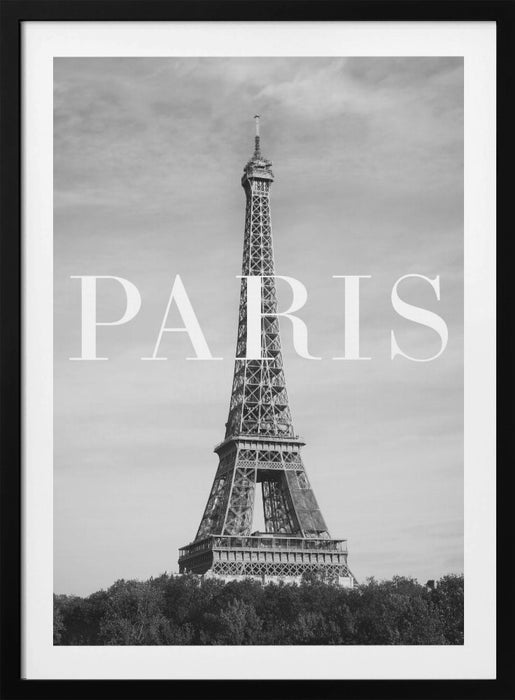 Paris Text 2 Framed Art Modern Wall Decor