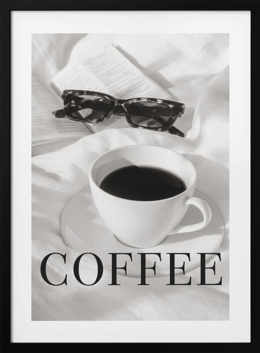 Coffee in Bed Framed Art Modern Wall Decor