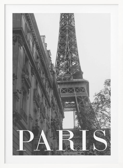 Paris Text 1 Framed Art Modern Wall Decor